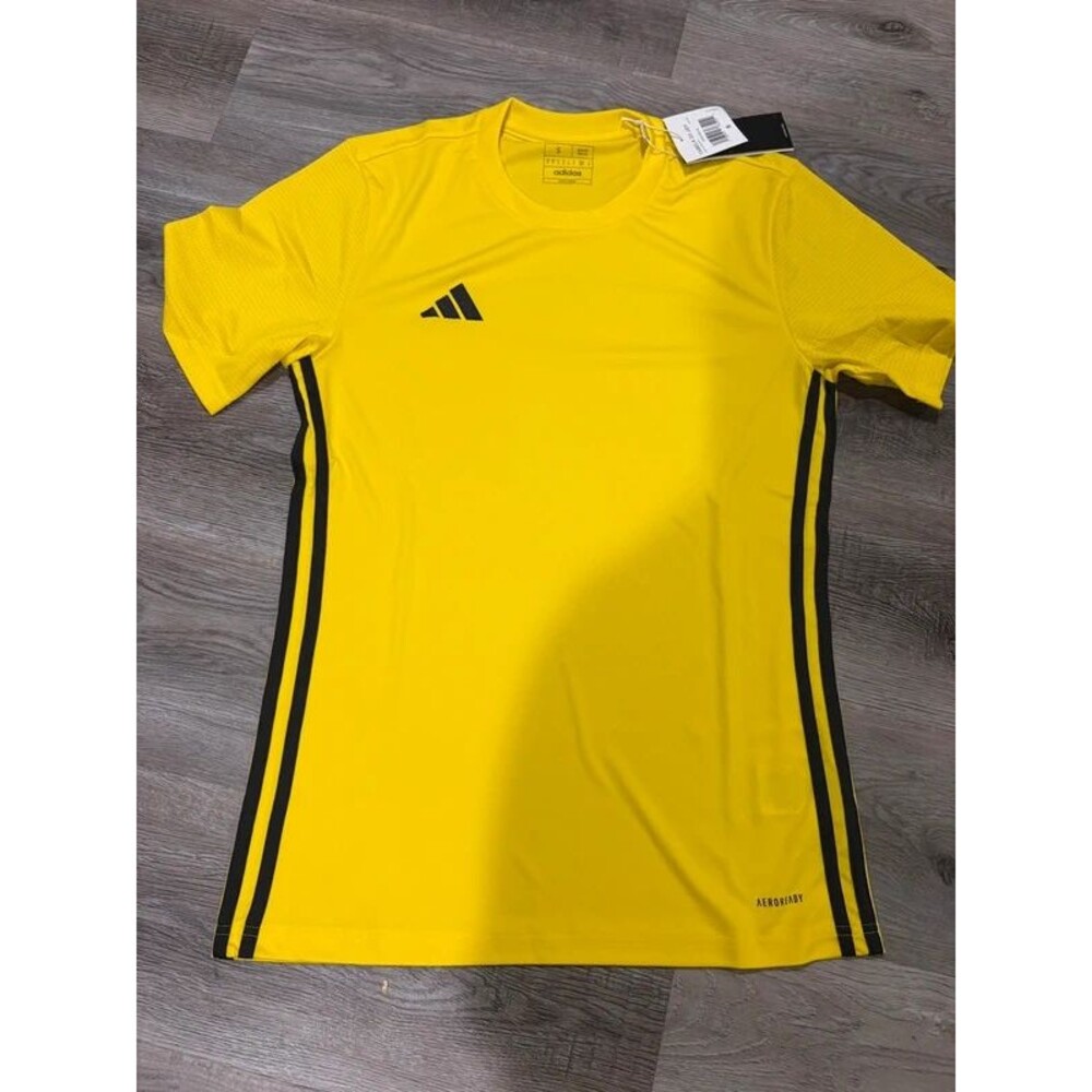 New Adidas Tabela 23 Aero ready Soccer Jersey – Yellow/Black – Size Small
